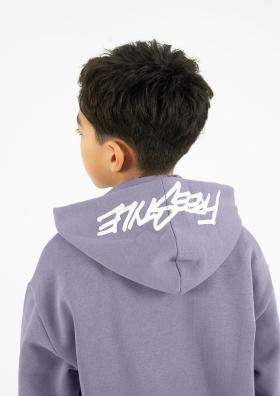 Hoodie Kapuze flieder Blue Effect2