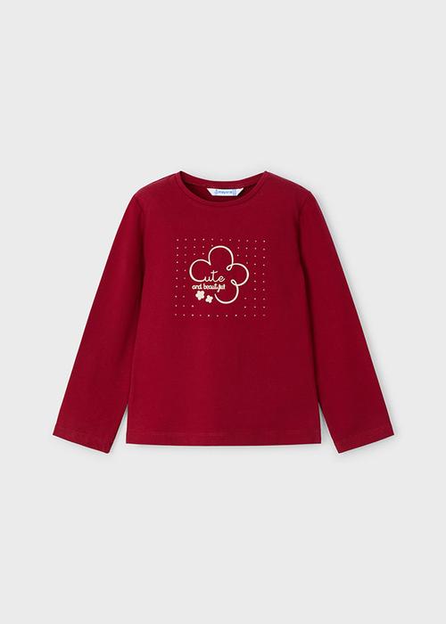 Langarmshirt Rot Cute Mädchen Mayoral