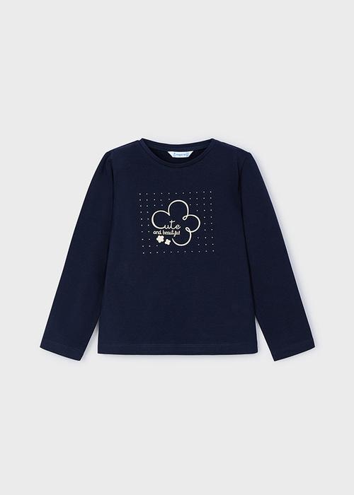 Langarmshirt Blau-Grau Cute Mädchen Mayoral