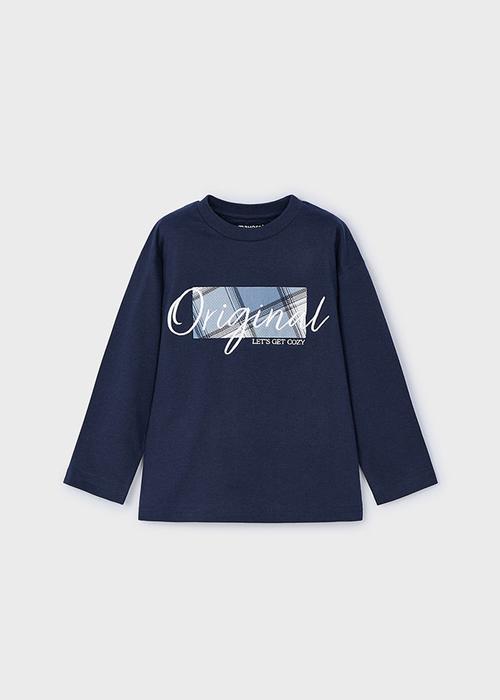 Shirt Langarm Junge Marine Original Mayoral