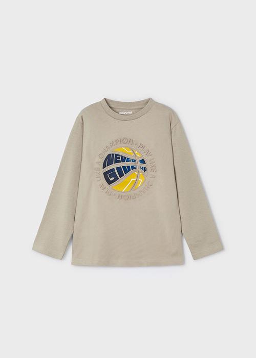 Langarmshirt Beige Baseball  Mayoral
