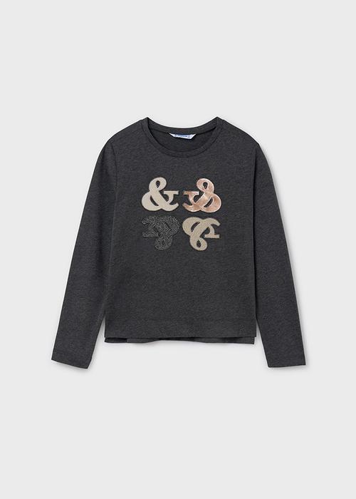 Langarmshirt Grau Mädchen Mayoral