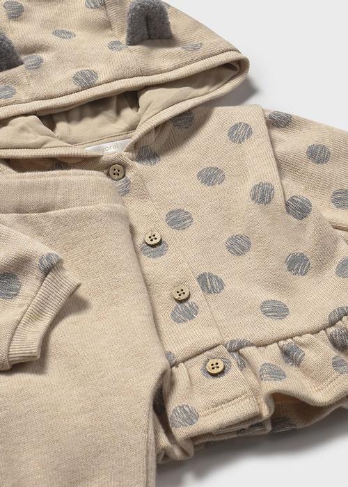 Set 3-Teiler Baby beige grau gepunktet Fuchs Mayoral6