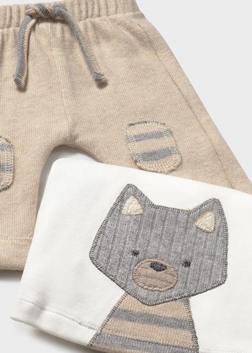 Set 3-Teiler Baby beige grau gestreift Fuchs Mayoral4