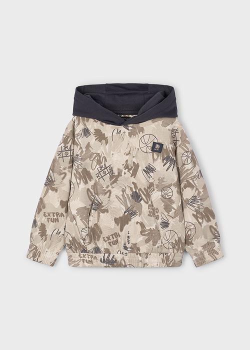 Kapuzenpullover beige gemustert Junge Mayoral