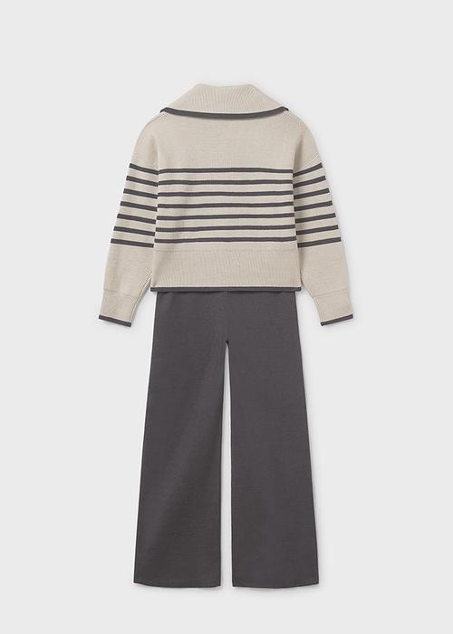 2-Teiler Strickanzug anthrazit beige Mayoral4