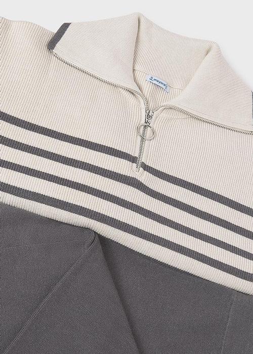 2-Teiler Strickanzug anthrazit beige Mayoral3