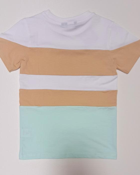 T-Shirt Junge Weiß Beige Mintgrün Quapi