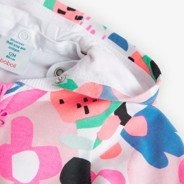 Sweatjacke Kapuze Mädchen Weiß Neon Boboli