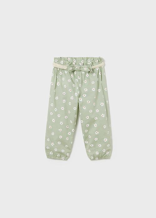 Sommerhose Mädchen Grün Blumen Mayoral