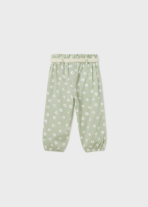 Sommerhose Mädchen Grün Blumen Mayoral