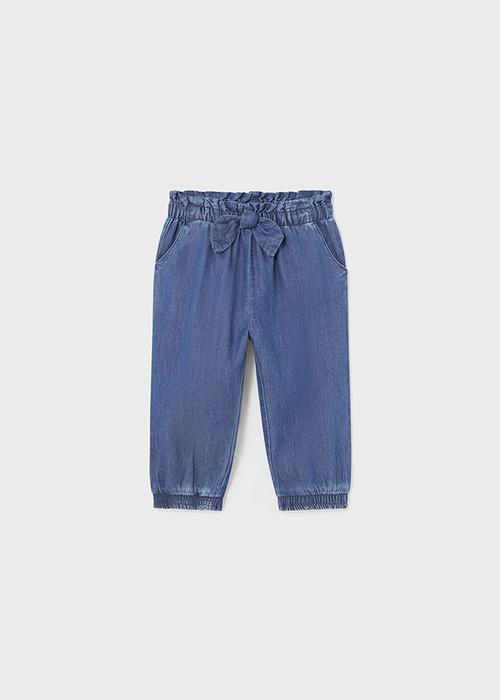 Sommerhose Stoffhose Mädchen Kleinkind Jeansblau Mayoral 80 86 92 98