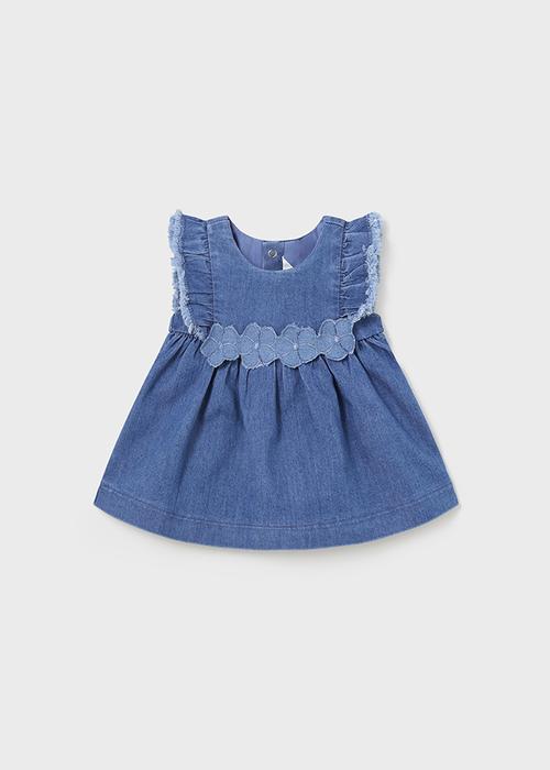 Kleid Jeanskleid Kurzarm Mädchen Kleinkind Mayoral 74 80 86