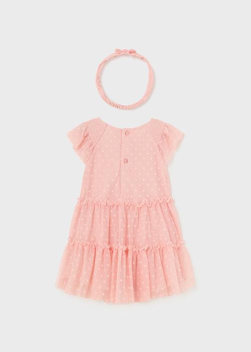 Kleid Kurzarm hummer Tüll mit Stirnband Mädchen Kleinkind Mayoral 86 92 98