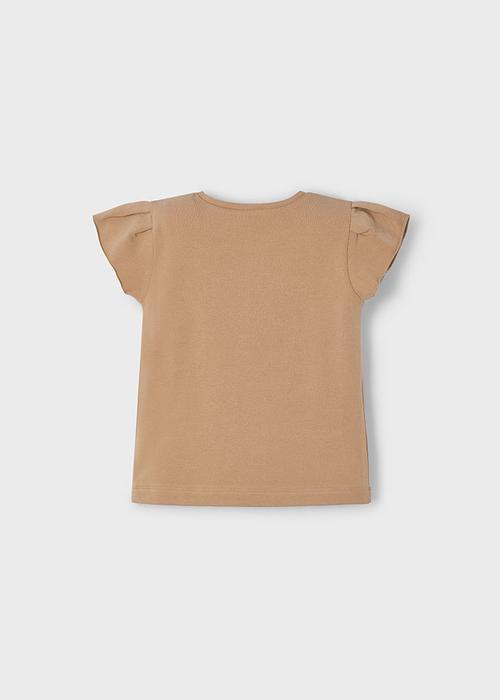 T-Shirt Kurzarm Mädchen braun Figuren Mayoral 122 128 134 140
