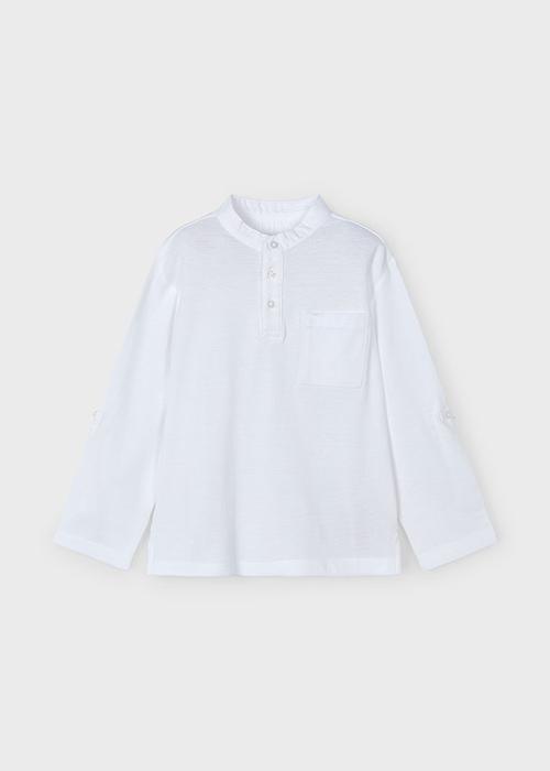 Hemd Shirt Langarm Kurzarm weiß Stehkragen Festlich Freizeit Junge Mayoral 104 110 116