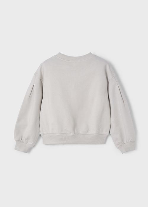 Pullover Sweatshirt Sommerhoodie Mayoral Mädchen grau Luftballon 110 116 122 128 134