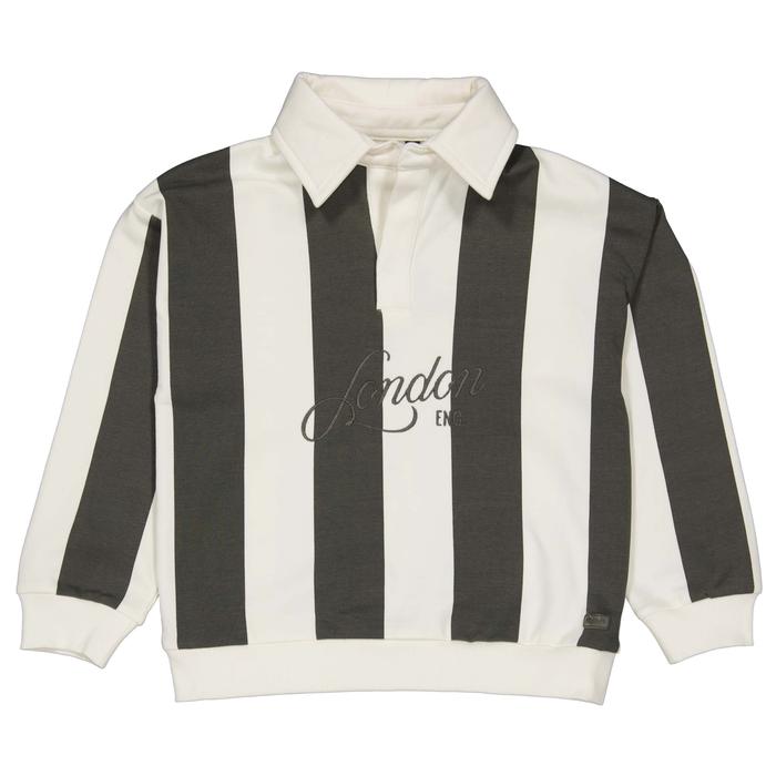 Sweatshirt gestreift mit Kragen Junge Quapi3