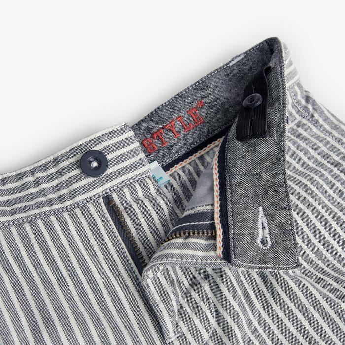 Shorts Hose kurz Junge grau gestreift Festlich Freizeit Boboli 140 152 164 176