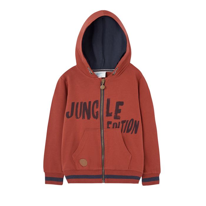 Sweatjacke Kapuze Jungen Rostrot Boboli