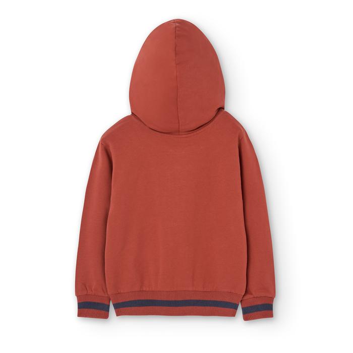 Sweatjacke Kapuze Jungen Rostrot Boboli