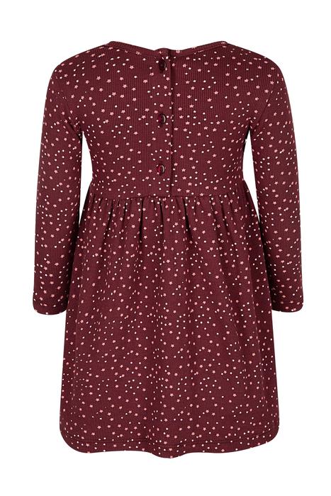 Kleid Tunika Langarm weinrot Einhorn Eisend 98 104 1103