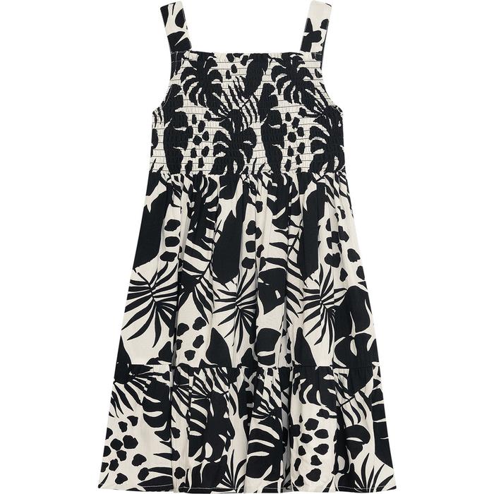 Rock Sommer lang Mädchen Damen schwarz creme gemustert 128 134 140 152 164