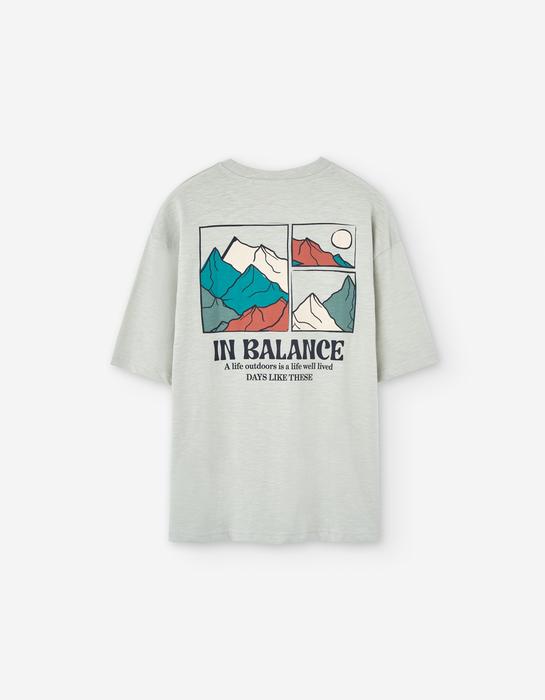 T-Shirt Sommer kurzarm Junge grün Berge Losan 128 140 152 164 176