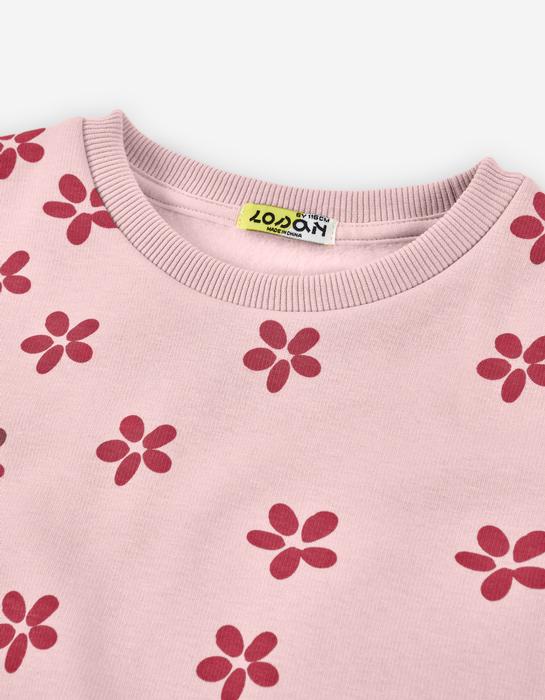 Pullover Sweatshirt rosa braun Losan3