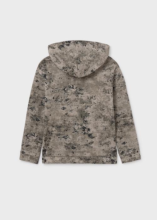 Hoodie Kapuze beige schwarz gemustert Mayoral4