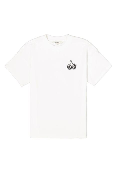 T-Shirt kurzarm Mädchen creme Rückenprint Kirsche Garcia 128 140 152 164 176
