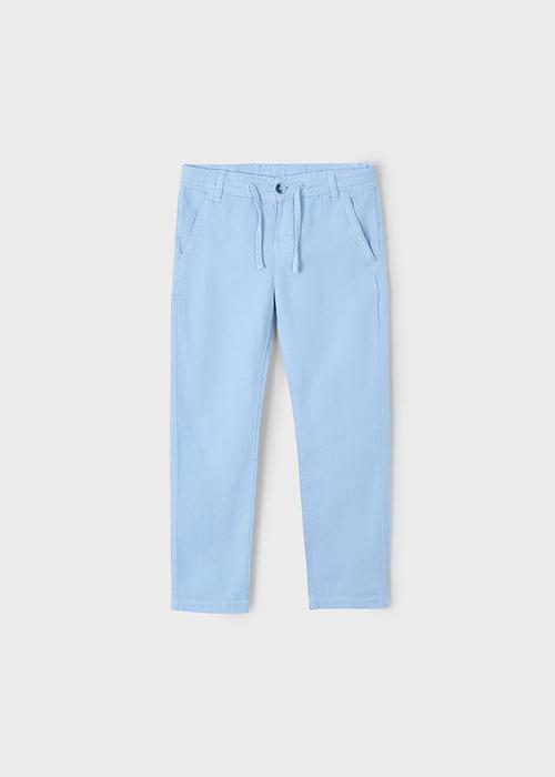 Hose Sommer Leinen Stoffhose hellblau Festlich Schulanfang Junge Mayoral 110 116 122