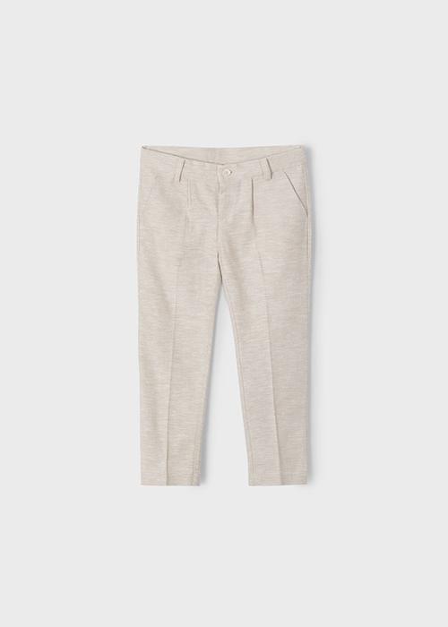 Hose Sommer Leinen Stoffhose beige Festlich Schulanfang Junge Mayoral 110 116 122