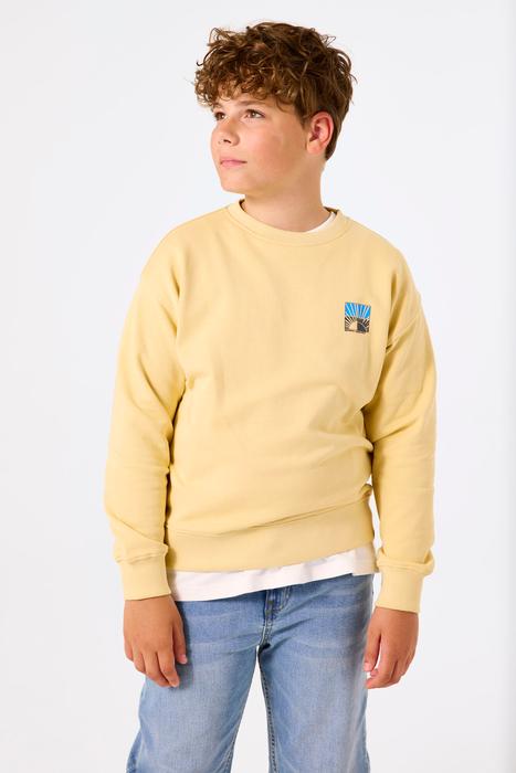 Pullover Longsleeve Sommer Junge Garcia gelb Rückenprint 140 152 176
