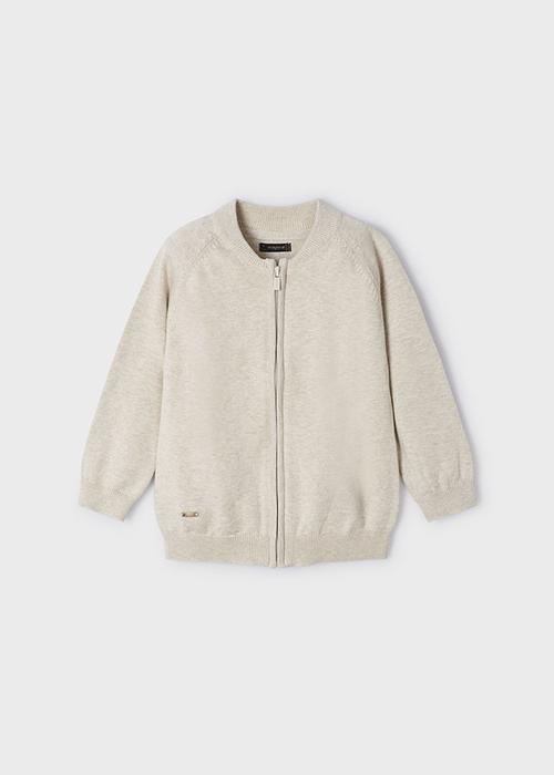 Strickjacke Junge beige Reißverschluss Freizeit Festlichkeiten Mayoral 104 110 116 122 128 134