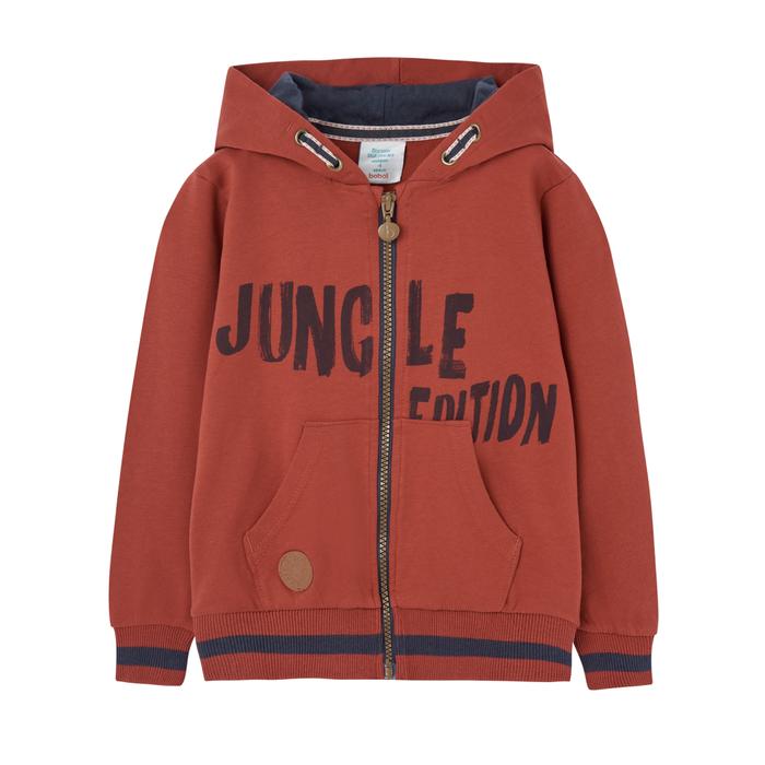 Sweatjacke Kapuze Jungen Rostrot Boboli