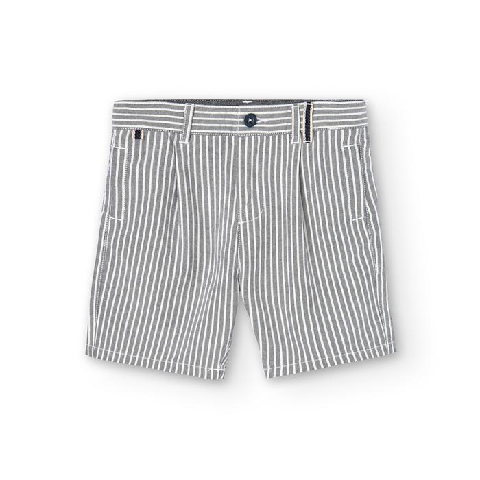 Shorts Hose kurz Junge grau gestreift Festlich Freizeit Boboli 140 152 164 176