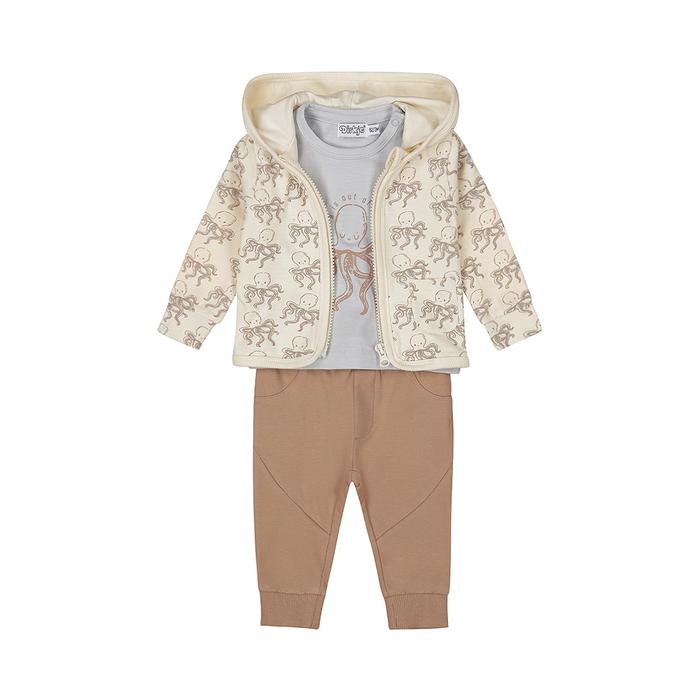 Jogginanzug 3 Teilig Junge Kleinkind Creme Hellblau Dirkje 68 80 86