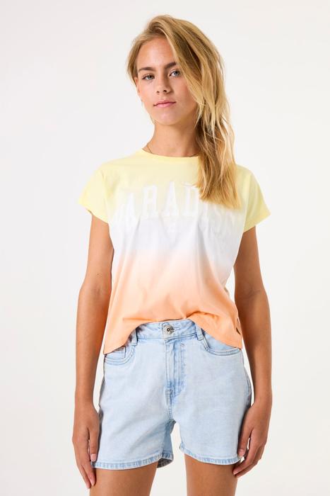T-Shirt Top Sommer Mädchen Kurzarm gebatikt gelb weiß orange Garcia 128//134 140/146 152/158 164/170 176