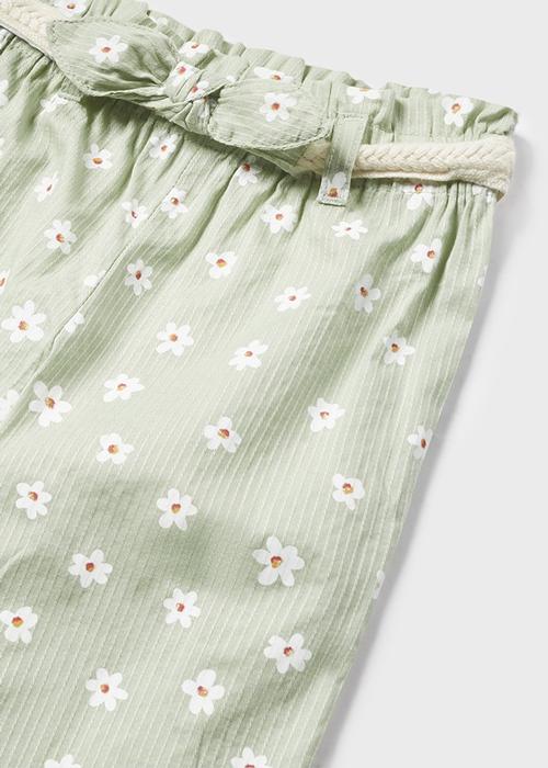 Sommerhose Mädchen Grün Blumen Mayoral