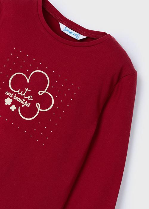 Langarmshirt Rot Cute Mädchen Mayoral