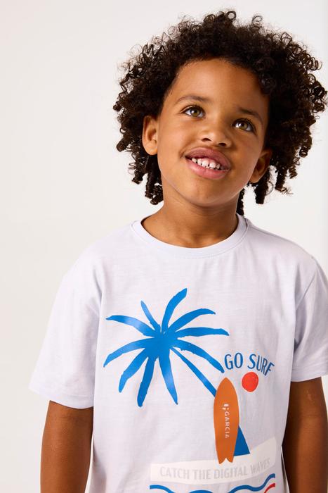 T-Shirt Hellblau Grau Surf Junge Garcia