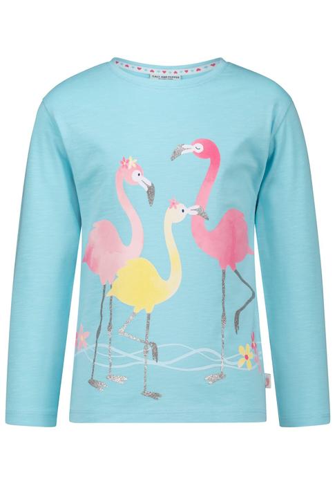 Shirt Mädchen Langarm Türkis Pelikan Salt&Peper