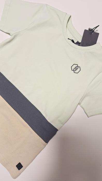 T-Shirt Junge Mintgrün Grau Beige Levv