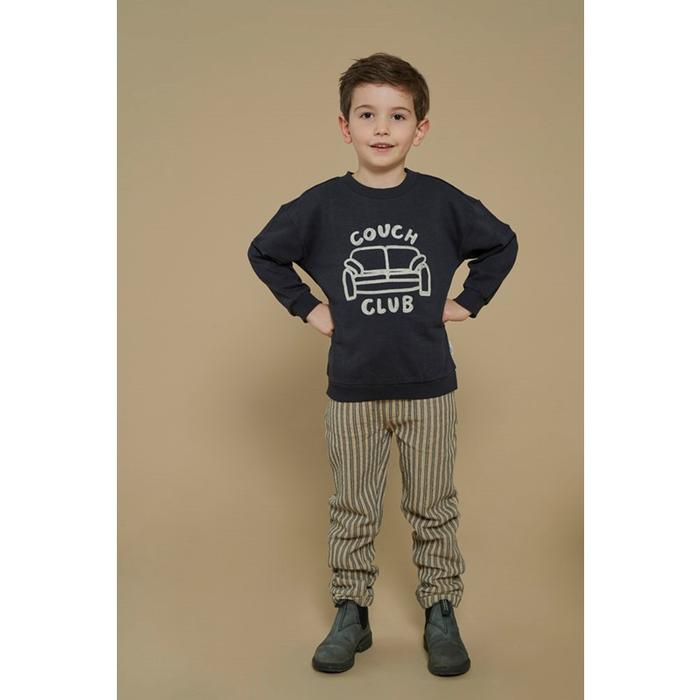 Strick-Sweathose beige gestreift Junge Sturdy