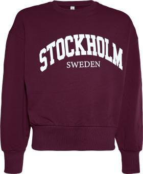 Pullover Sweatshirt weinrot weiß Blue Effect