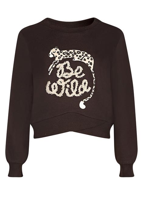 Pullover Sweatshirt schwarz beige Leo Eisend
