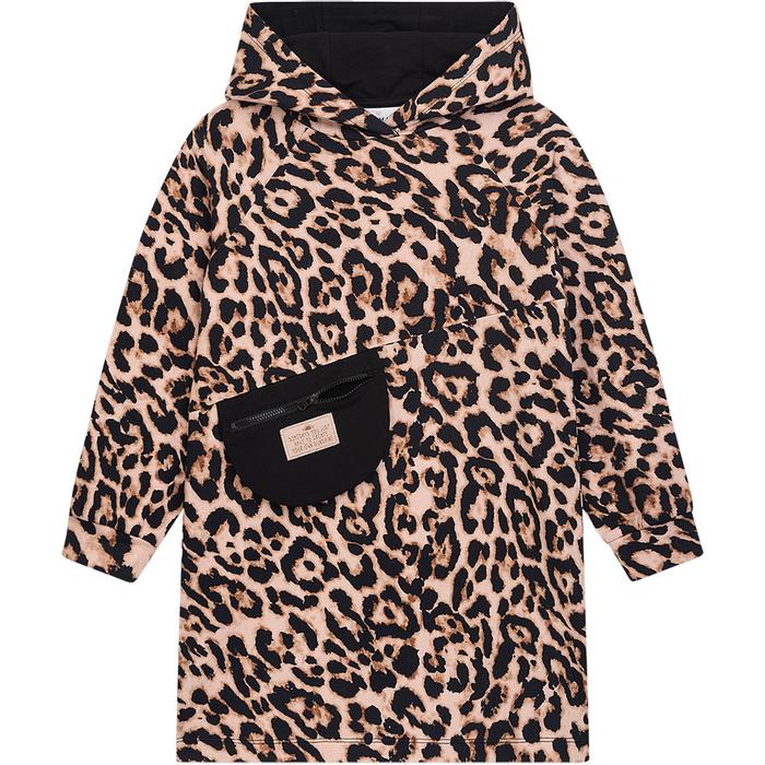 Hoodie Longpullover schwarz beige Leo DANAMADE