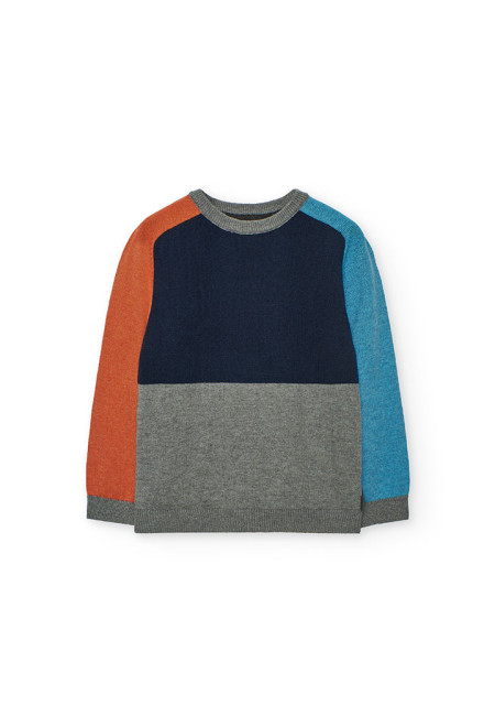Strickpullover Junge 3 farbig Boboli