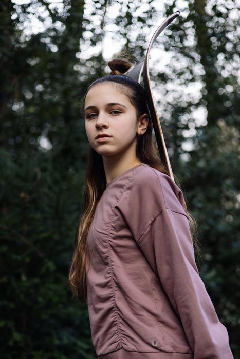 Swaetshirt Hoodie taupe Mädchen LEVV